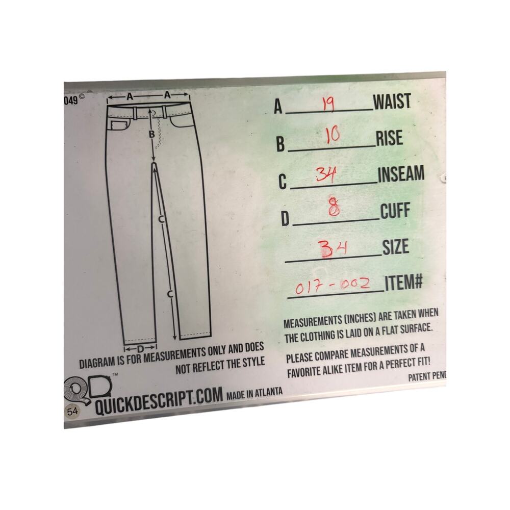 CJ by Cookie Johnson Faith Straight denim jeans washed blue Sz 34 silky vtg - Picture 12 of 12